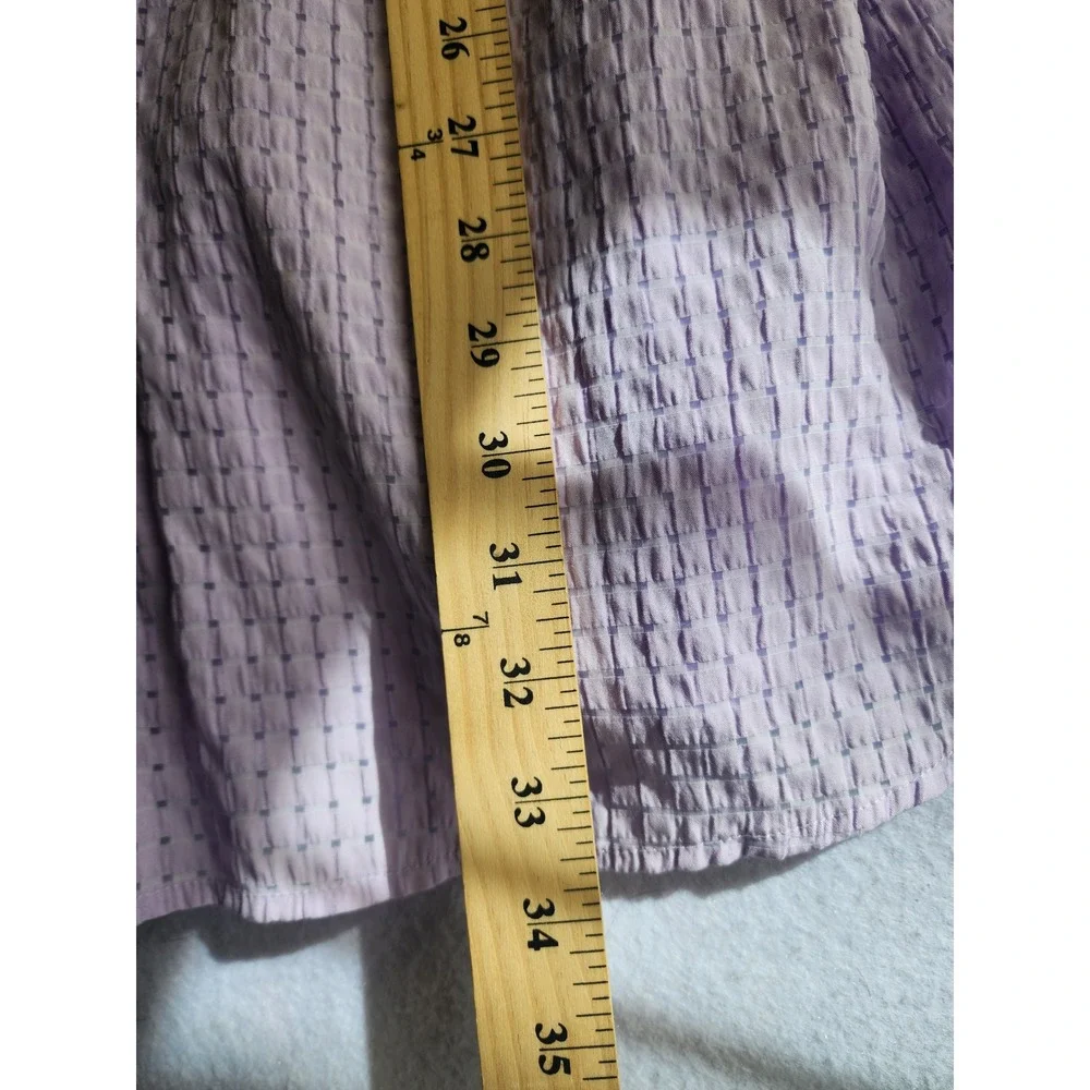 Old Navy Womens Purple Puff Sleeve Smocked Back Fit & Flare Mini Dress Medium - Picture 7 of 8